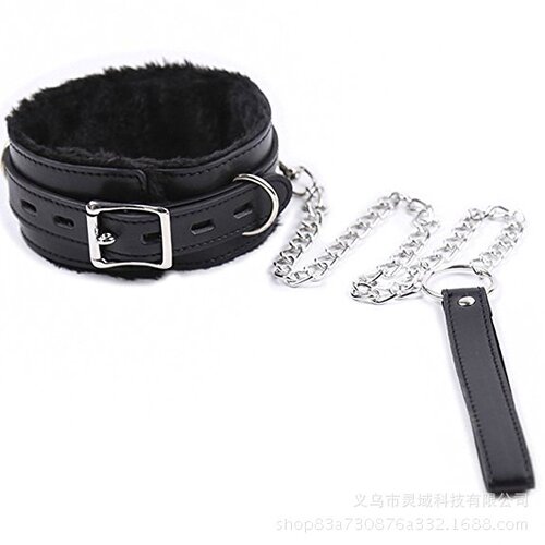 Factory direct supply of adult sex products for couples, plush neck collars, collars, dog chain locks, neck chains for men and women