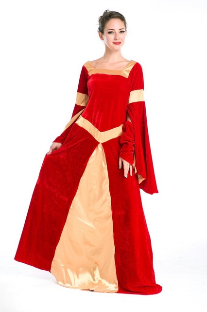 European Court costume， game suit， scarlet French manor hostess dress