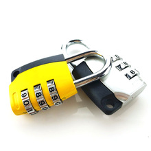 熱銷推薦 317全金屬3輪雙色密碼小掛鎖 箱包防盜旅行箱密碼鎖
