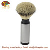 Handheld hair shaving brush for traveling, cosmetic metal makeup primer