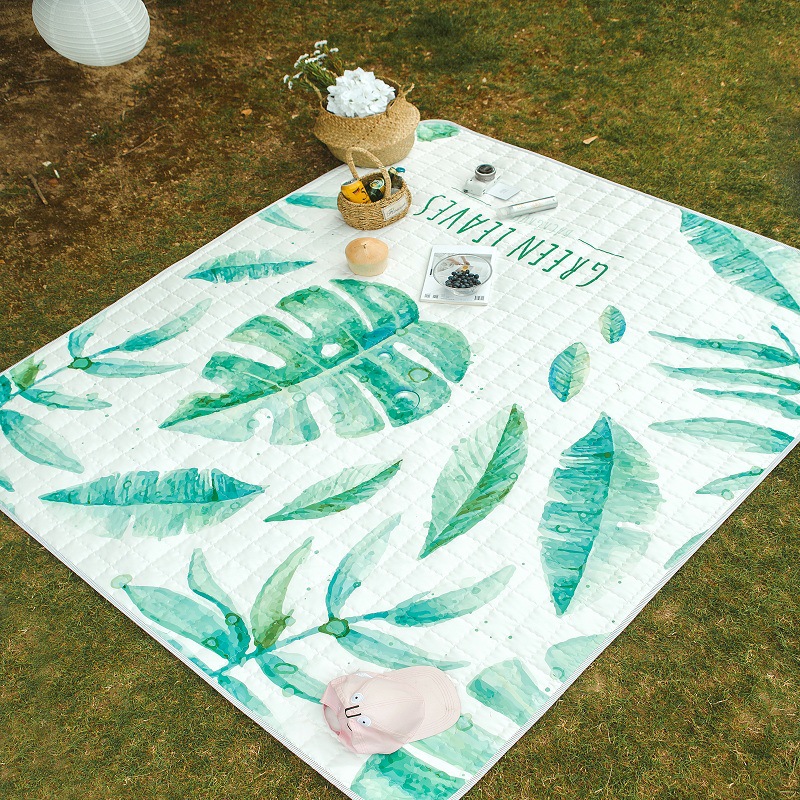 Ins Korean Cartoon style non-slip mat outdoors Picnic mat indoor baby Climbing pad wholesale Mat waterproof carpet