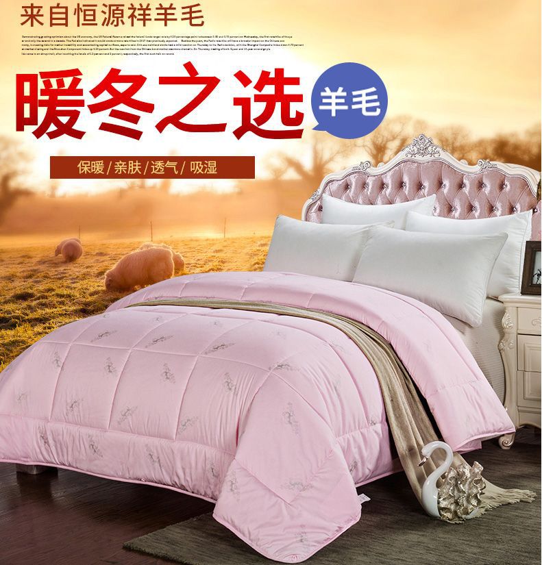 恒源祥澳洲會銷禮品羊絨被加厚保暖冬被地攤批發爆銷羊毛被廠家