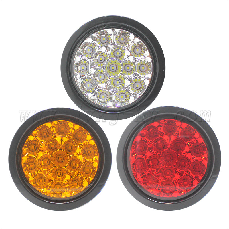 12V 24V Car Truck High Brightness LED Flash Brake Bulb Rear Fog Light DriVing Tail Light 4inch
