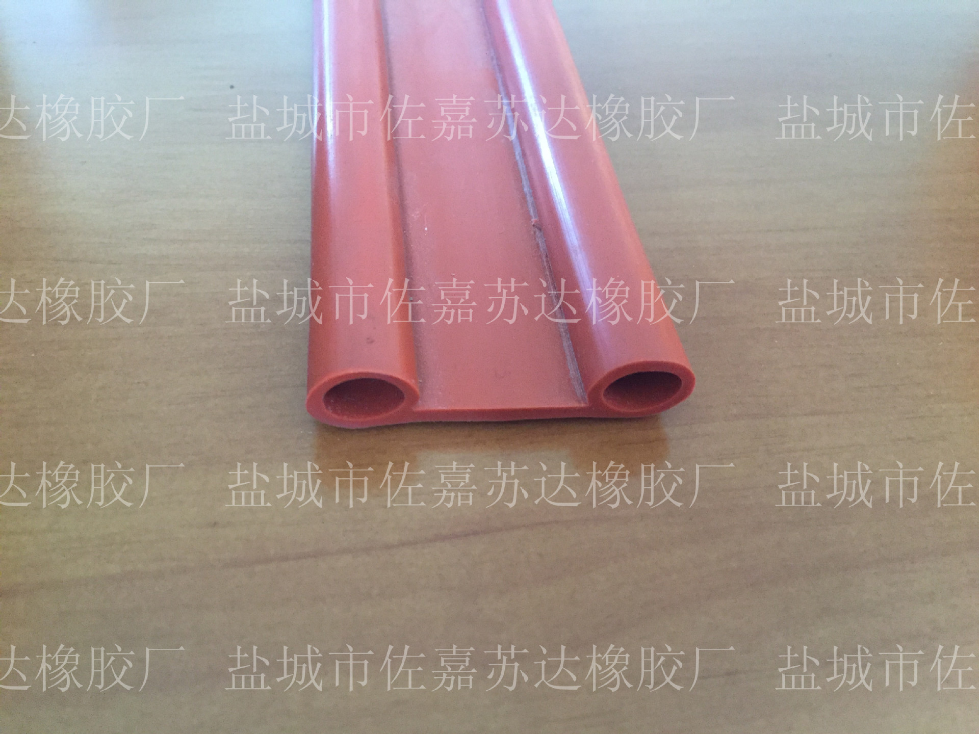 双孔硅胶耐温密封条 烤箱蒸箱冷库门硅胶条 异形硅胶条