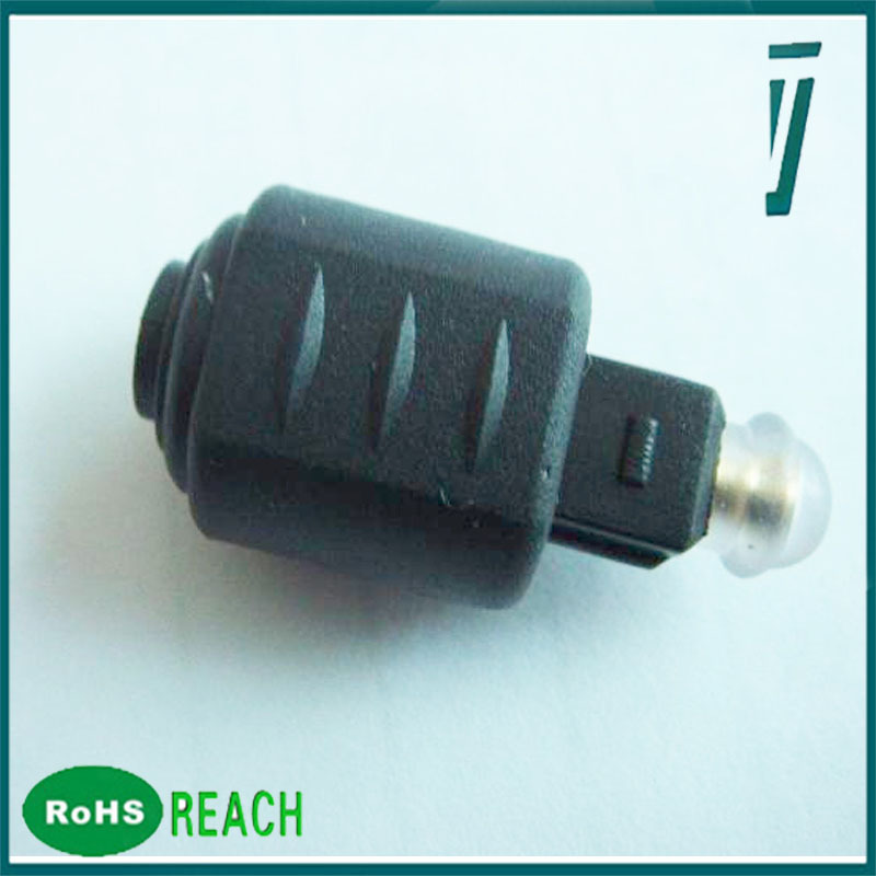 TJ3002 toslink 公头 转3.5mini 圆头 母头 厂家生产光纤转换头