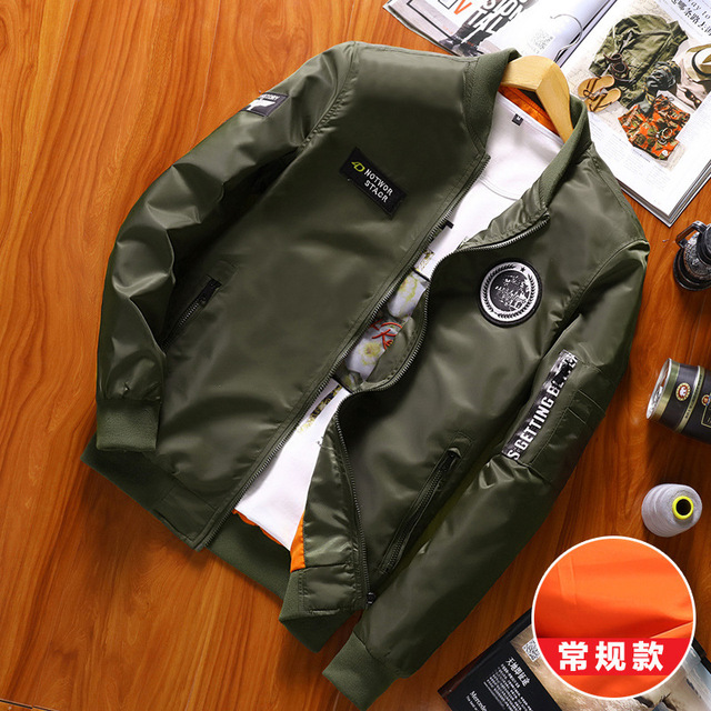 Large embroidered bomber autumn thin men’s jacket
