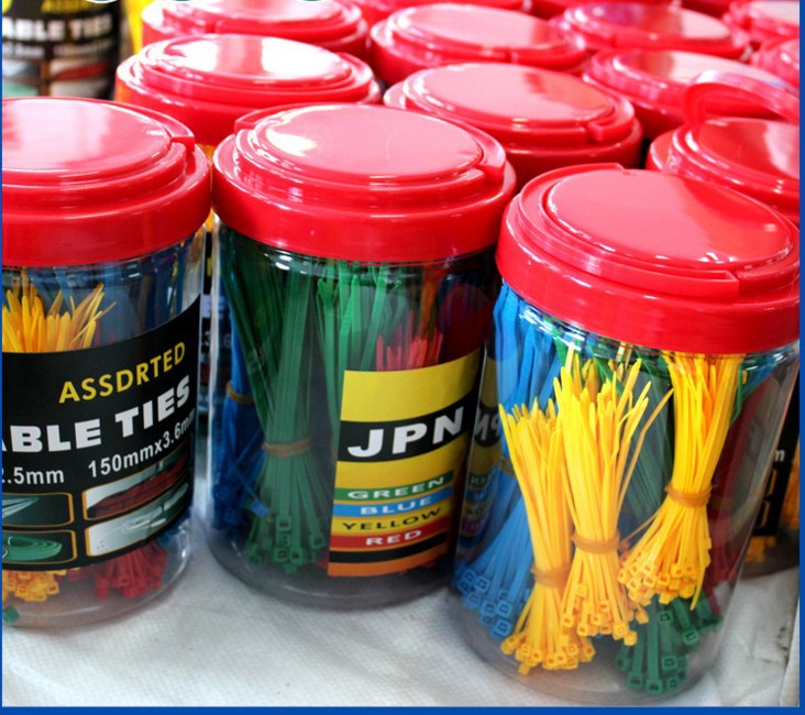 【尼龙扎带厂家】优量彩色自锁式扎带 4.8*500尼龙扎带塑料扎带