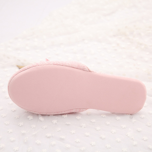 Spring and Autumn New Home Shoes Indoor Soft Cotton Slippers Women's Anti-Slip Comfort Floor Mops Maternity Postpartum Shoes