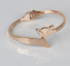 Golden women's bracelet, pink gold