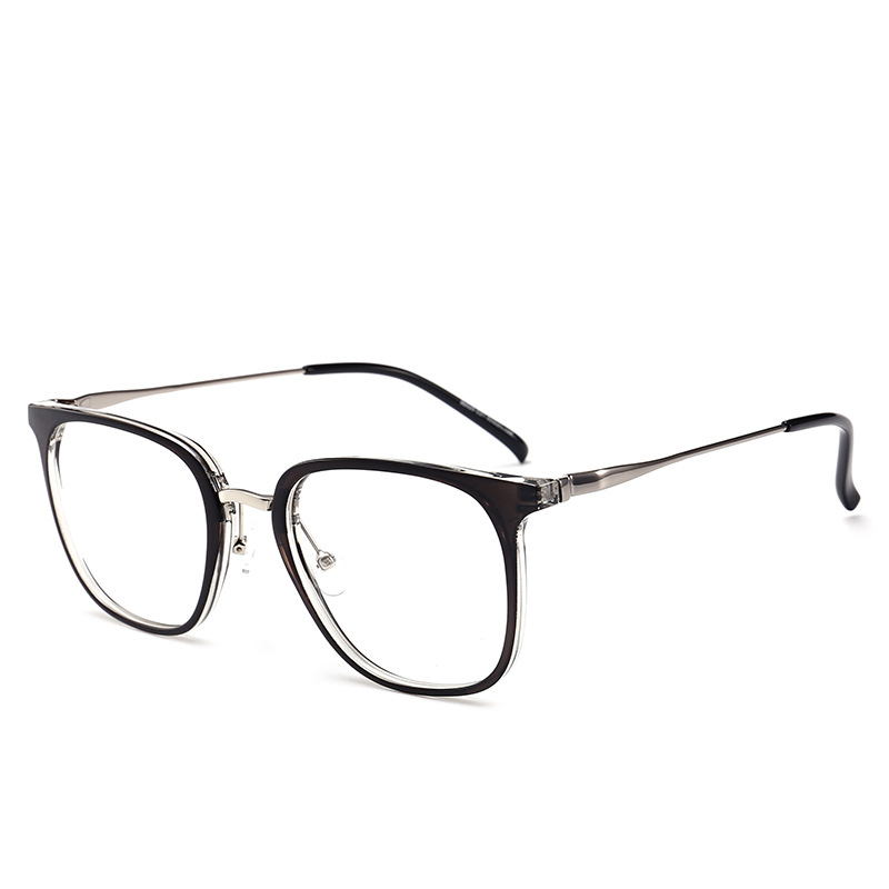 Cómodo retro personalizado gafas lisas gafas cuadradas marco moda estilo coreano marco hombres y mujeres gafas cuadradas marco 90025
