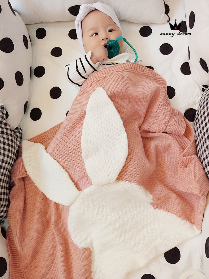 兔子毛线空调毯 (9)