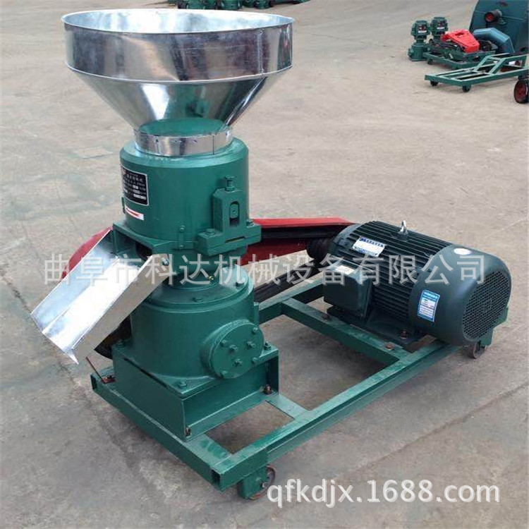 大型400型饲料颗粒机  家用型平模兔子饲料颗粒机价格 秸秆成型机