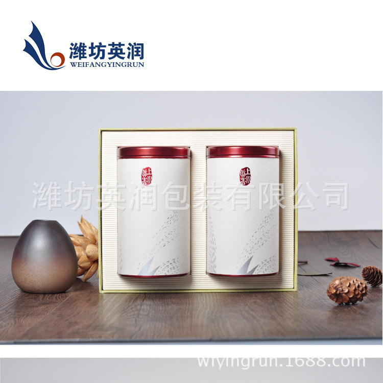 潍坊厂家来样批发 牛皮纸筒 铜版纸覆亚膜彩色印刷纸筒纸罐定 制