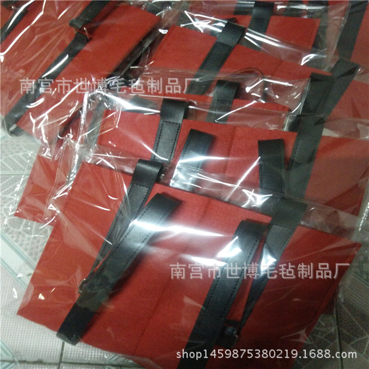 高档红酒袋 手提精品双支毛毡葡萄酒包装防撞耐腐蚀耐用定制logo