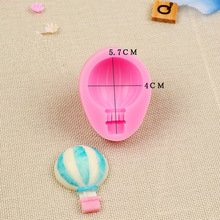 新款熱氣球彩球造型硅膠模具 翻糖巧克力模蛋糕裝飾烘焙工具