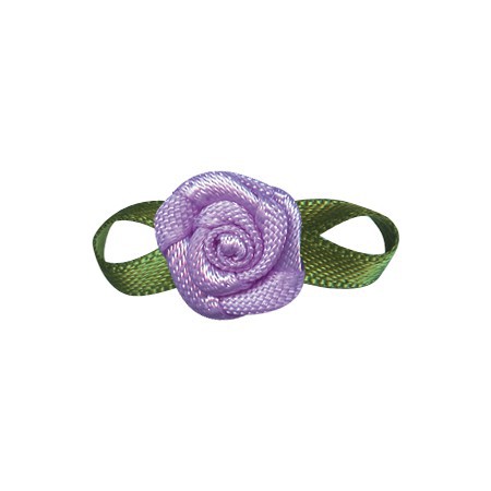 Yao Ming decoración de flores DIY hecho a mano 2 puntos Rosa ropa interior Decoración Accesorios hechos a mano cinta pequeña flor arco