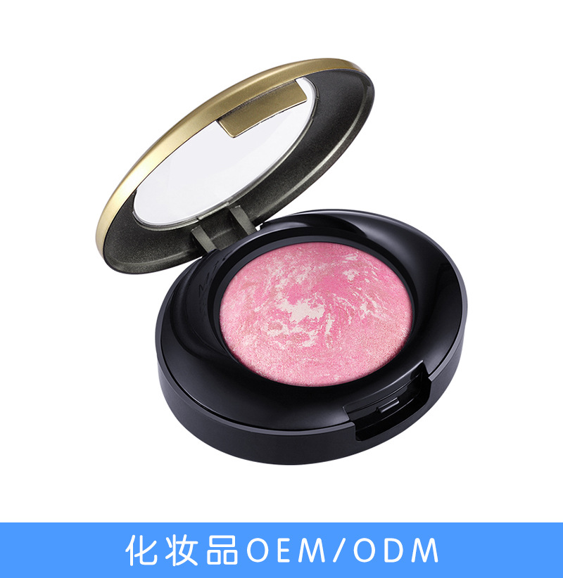 彩妆工厂oem外加工单色多色珠光亚光高光修容腮红贸易微商爆款