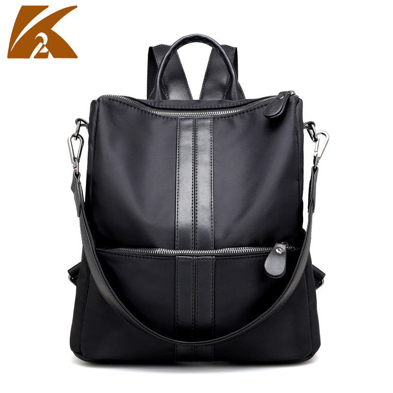 new pattern fashion canvas nylon Oxford Female bag multi-function One shoulder Backpack Korean Edition Versatile portable Bag