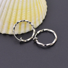 Twist -flowering spring ear clip fashion personalized twist clip earrings women's earrings without ear pierced ear ring ear buckle earrings clip