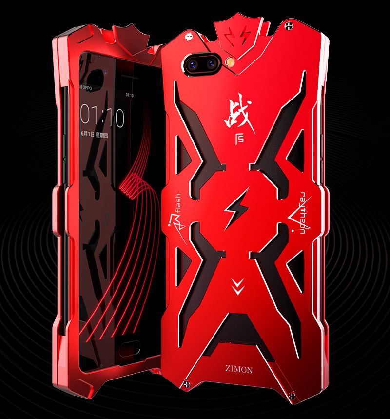 SIMON THOR Aviation Aluminum Alloy Shockproof Armor Metal Case Cover for OPPO R11 & OPPO R11 Plus