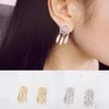 Metal long ethnic retro earrings, European style, ethnic style