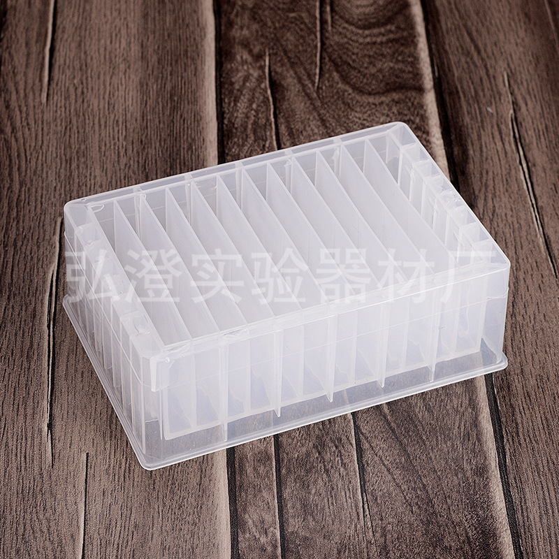 厂家批发PP塑料12格深孔板长条形存放块进样板