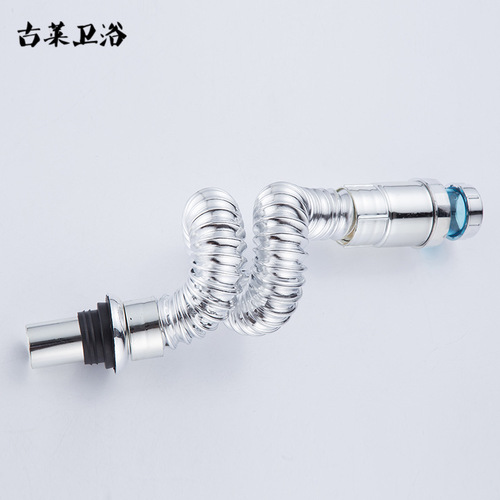 Sink drain hose, stainless steel face basin sink drain pipe, deodorizing, extendable, retractable