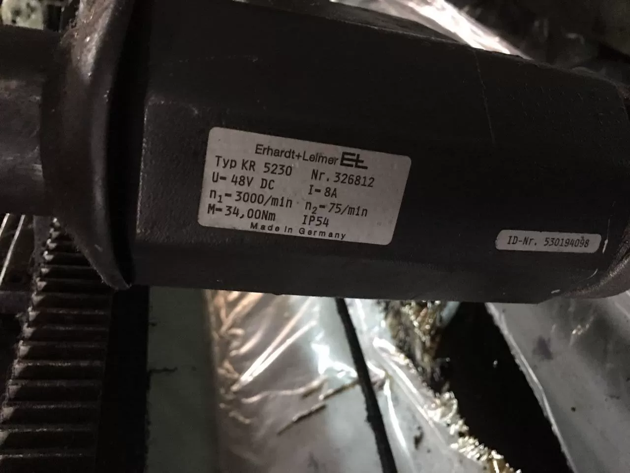 EL E L Леммер управления мотор KR5230