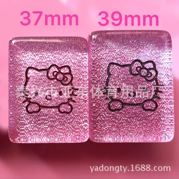 Crystal cartoon mahjong home mahjong cartoon acrylic mahjong dormitory travel portable small cartoon