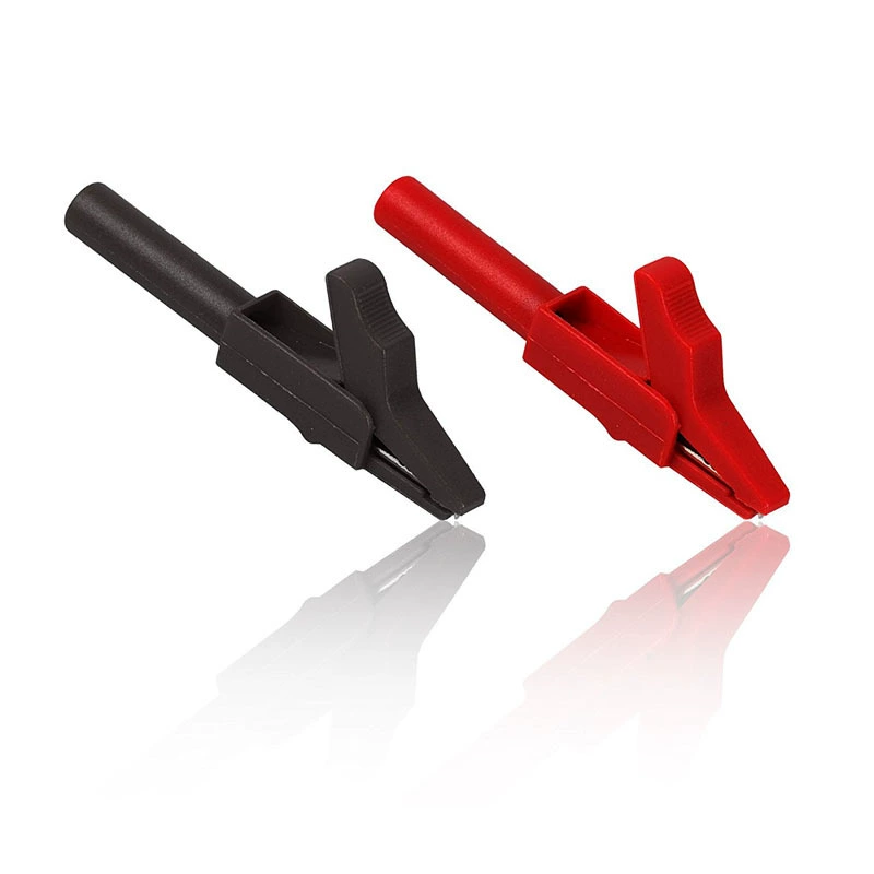 Заводской прямой мультиметр зажим для крокодила 4 мм банановый разъем Настольный зажим для ручки Мощность сильноток изоляционный тестовый зажим