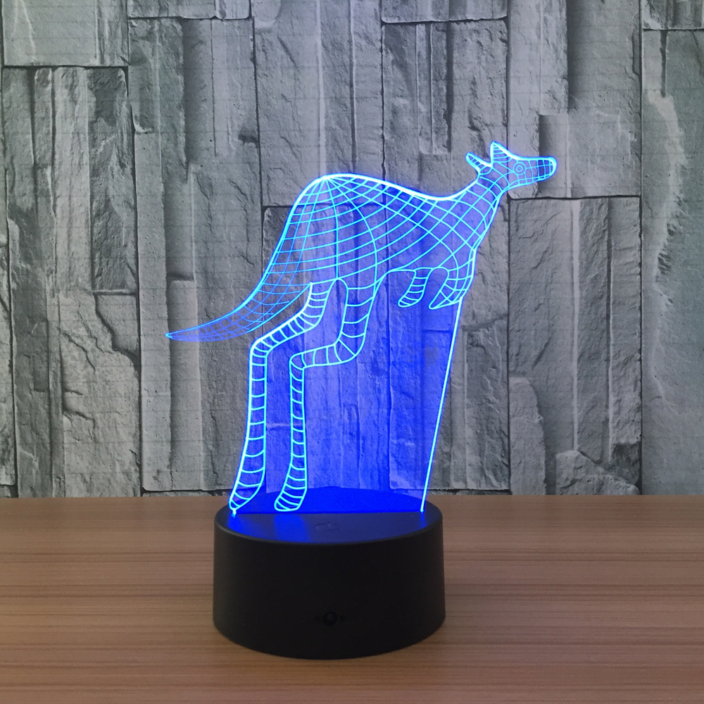 3D灯 七彩遥控触摸led灯创意产品礼品台灯小夜灯