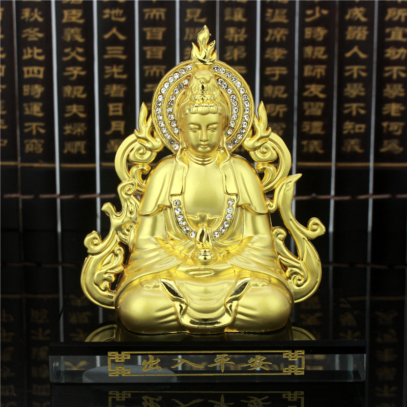 汽车香水座车载香水摆件车内香水合金观音如来摆件车内饰品批发|ru