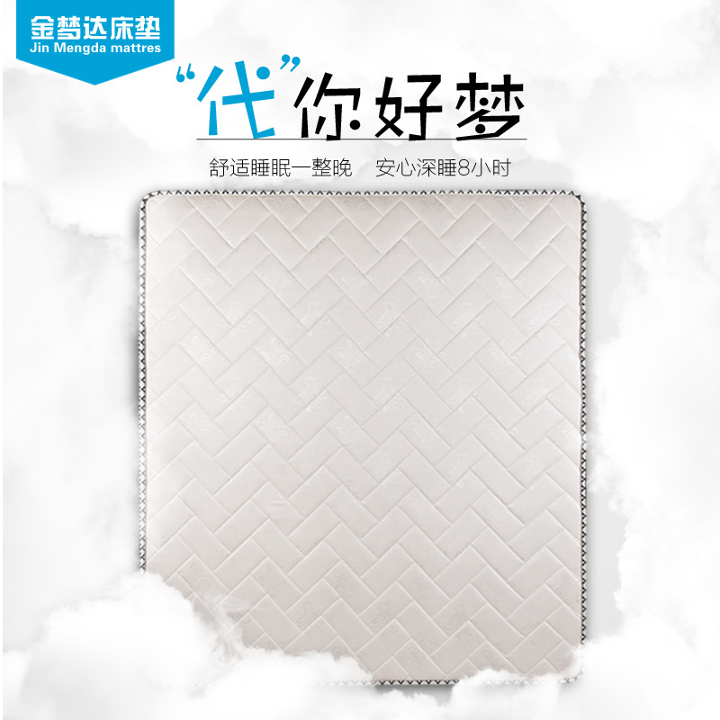 直销天然宿舍床垫硬棕垫 学生床垫批发代理 环保椰棕床垫尺寸定做|ms