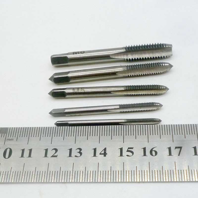 Special Price Hand Straight Slot Tap M3-M8 Fast Tapping Five-piece Set For Internal Threading Hardware Tools