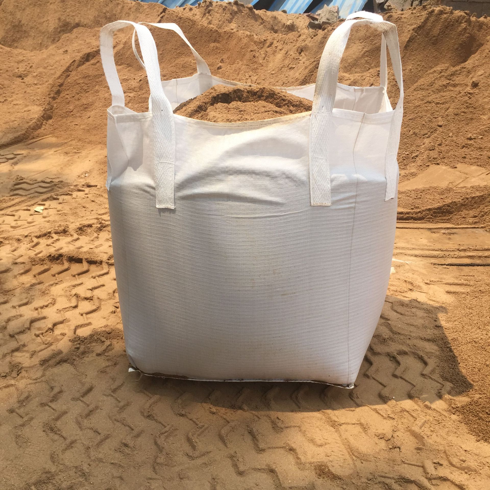 厂家直销pp吨袋 全新料吨包 集装袋  高强拉力承重2吨四吊井底