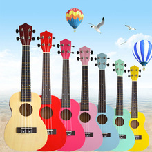 工廠批發彩色木質尤克里里23寸四弦烏克麗麗小吉他兒童ukulele