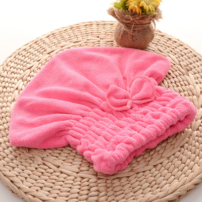 Shower cap Superfine fibre Dry hair cap thickening Super water uptake Quick drying adult Baotou towel