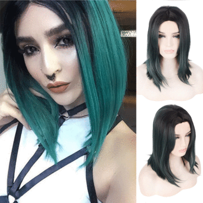 假发染色短发新款女生短卷发bobo头蓬松中分刘海发型 女假发批发