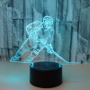 Colorful hockey, three dimensional night light, “Frozen”, 3D, gradient
