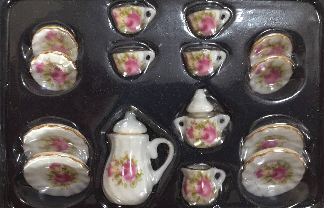 dollhouse  miniatures����ʳ��diyģ�ͳ���������������մɲ��