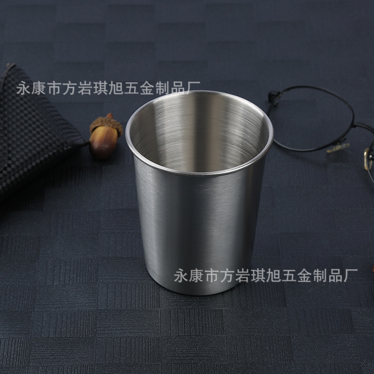 스테인레스 스틸 맥주 컵 야외 휴대용 금속 8 온스 물 컵 커피 컵 선물 컵 도매