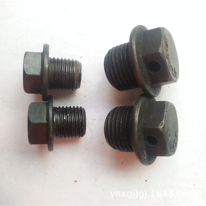碳钢公制英制外六角法兰面堵头丝堵螺塞闷头M8*110*1G1/8G3/4G1/2