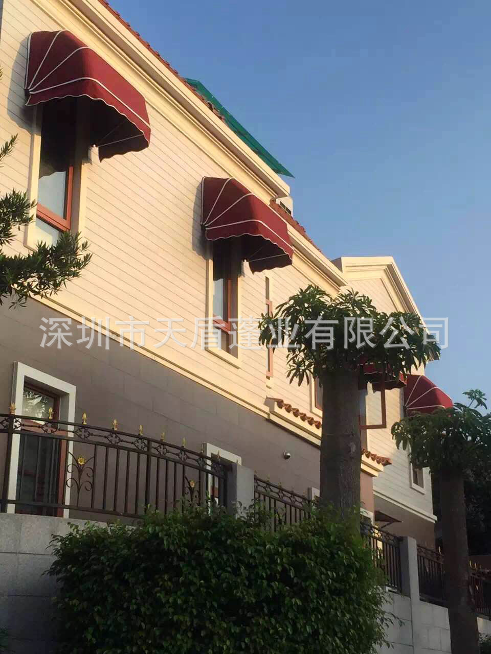 法式遮阳雨篷 阳台装饰固定遮阳雨棚 半圆弧形法式蓬铝合金折叠篷-阿里巴巴