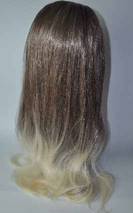 Estilo europeo y americano cos / party peluca popular fiesta cubierta de cabeza de fábrica cabello liso