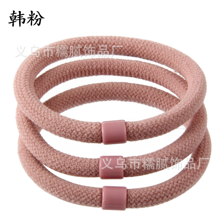 48#Korean powder mesh high elastic hair rope