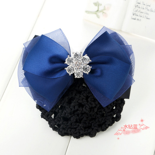 Professional hair clips, Korean style accessories, hairpins for hotels, banks, nurses, flight attendants, supermarkets, hairnets with big bowknots 