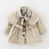 Demi-season children's trench coat, children's clothing, wholesale