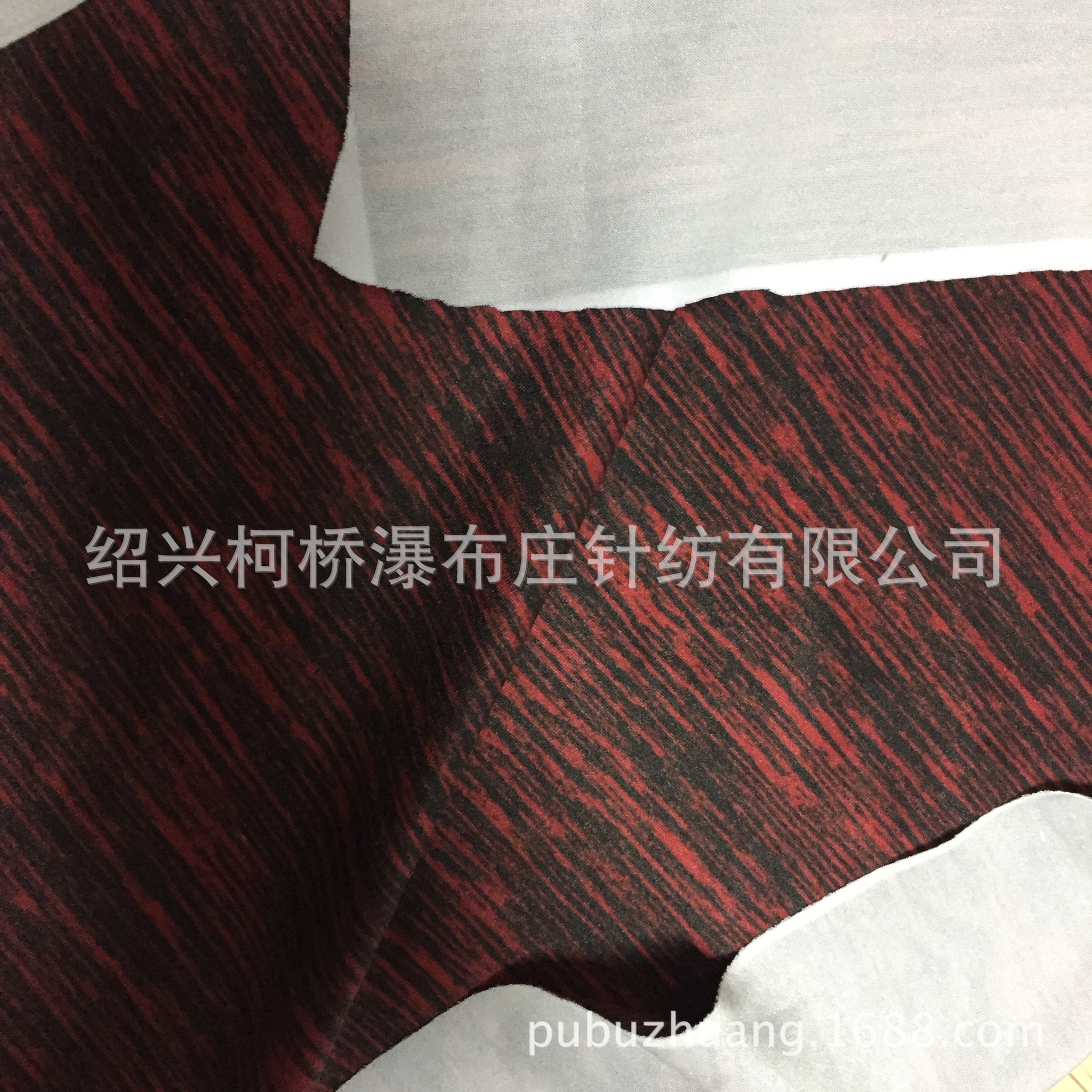 厂家直销针织全涤弹力汗布仿阳离子数码印花 高档段染印花