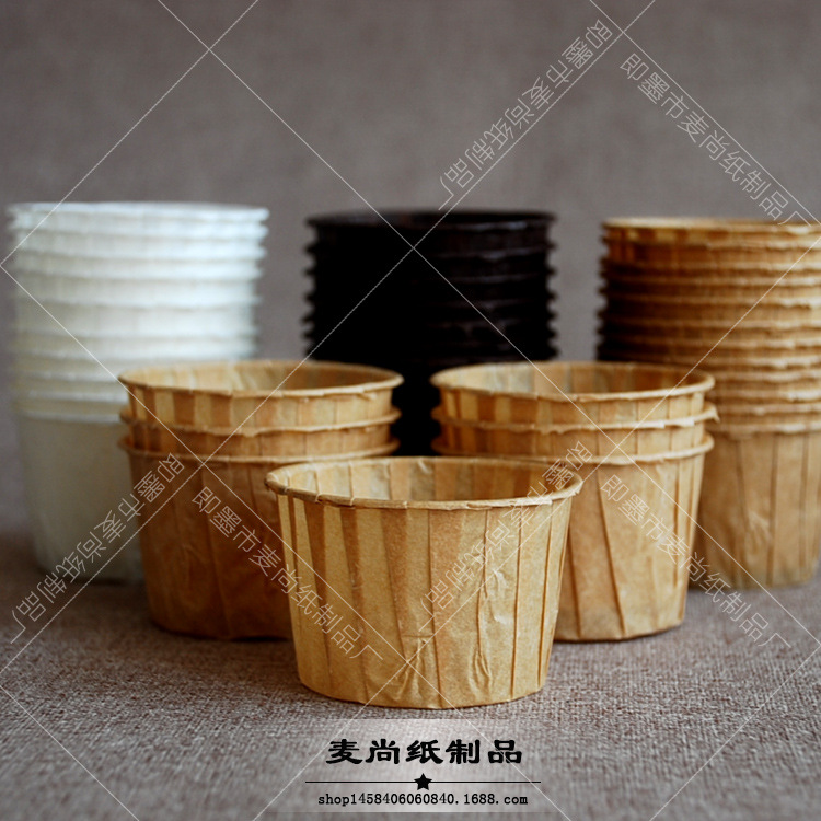 Calidad Alimentaria alta temperatura resistente ronda curling pastel de papel tomafen muffin pan desechable taza de papel titular de papel