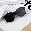 Children's light sunglasses, fashionable blue lens, hinge, UV sun protection cream, glasses, Korean style, UF-protection